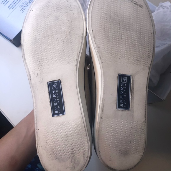 SPERRY SEACOAST TAN CASUAL SNEAKER 7.5 with BOX - Picture 3 of 8